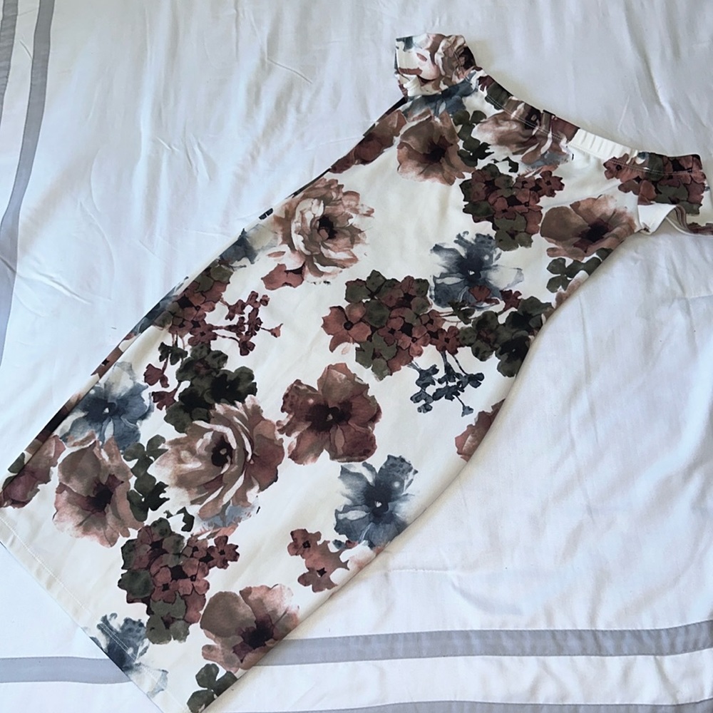 Floral off the shoulder dress